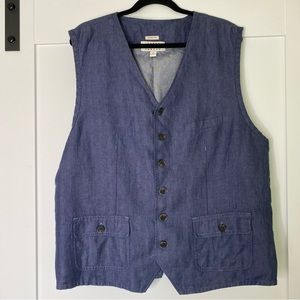 Joseph Abboud navy herringbone vest